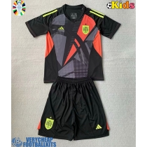 Spain Goalkeeper Replica Away Minikit Euro 2024 Short Sleeve (+ pants)
